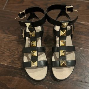New MK Wren Studded Leather Sandal